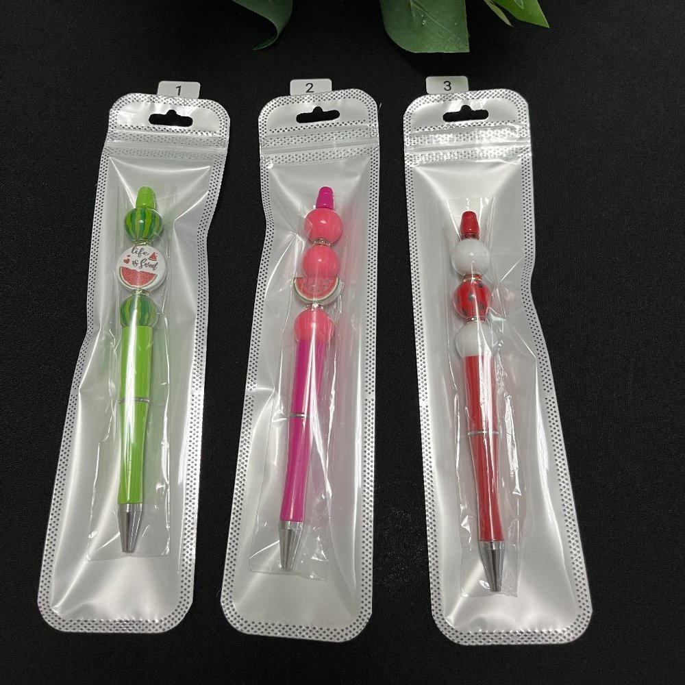 NEW Handmade / Handcrafted Writing Watermelon Bead Pen